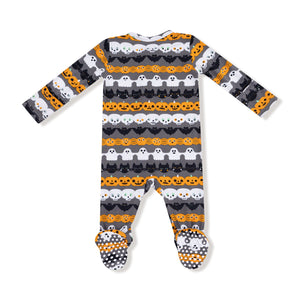 Halloween Paper Garland - Glow in the Dark - 2 Way Zipper Footie