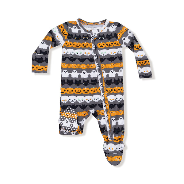 Halloween Paper Garland - Glow in the Dark - 2 Way Zipper Footie