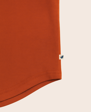 All-Day Tee in Chili for babies, shown from angle 5, featuring vibrant color and comfortable design.