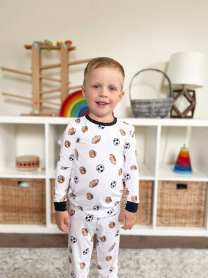 Dream Team Set sleepsuits and pyjamas for babies, featuring soft fabric and adorable designs for comfortable sleep.