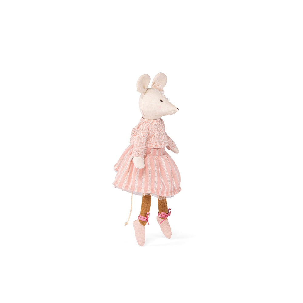 "Mouse doll Anna from Moulin Roty - The Little School of Dance, perfect for babies and toddlers."