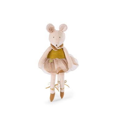 Musical mouse toy from Moulin Roty, perfect for babies, encouraging play and dance with enchanting melodies.