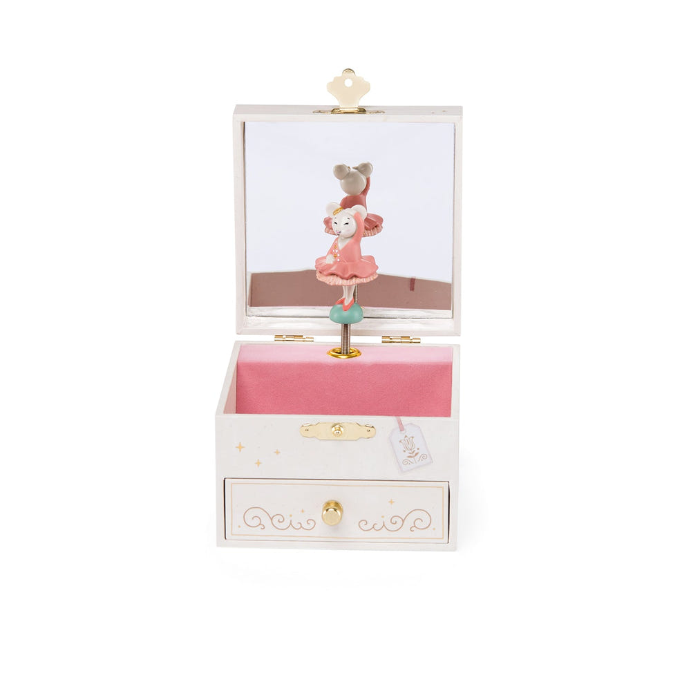 Musical jewelry box "The Little School Of Dance" by Moulin Roty, a charming musical toy for babies.