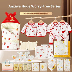Maternity Bag Newborn Swaddle Bath Towel Clothing Set