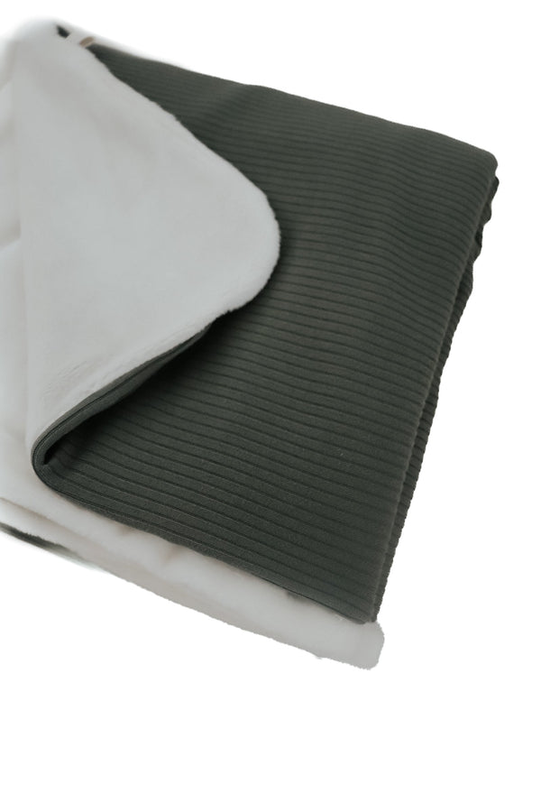 Moss Ribbed Toddler Blanket