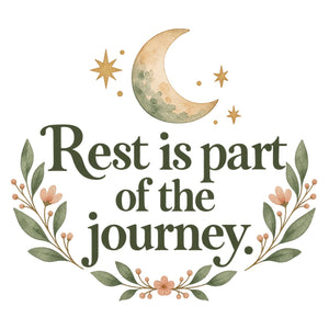 Rest is part of the journey Quote Wall Decal for Mom, image 2
