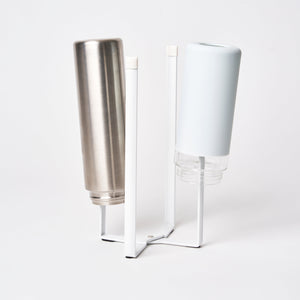 Collapsible Steel Bottle Dryer - Space-saving drying rack for baby bottles and accessories.