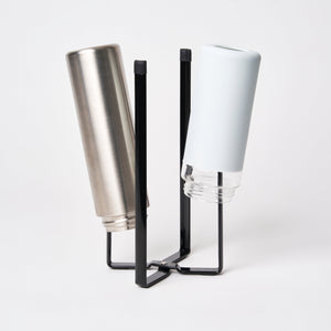Collapsible Steel Bottle Dryer at Angle 8 - Efficient drying rack for baby bottles and accessories.