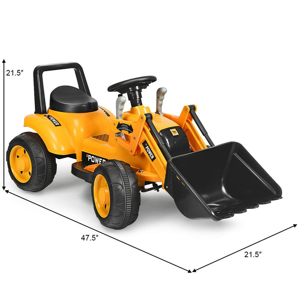 ãOnly for PlusãKids Ride On Excavator Digger 6V Battery Powered Tractor-Yellow