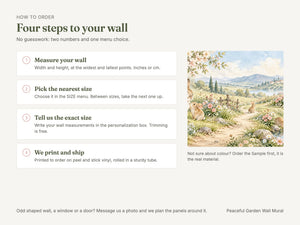 Watercolor Peaceful Garden Bunny Wall Mural, image 6