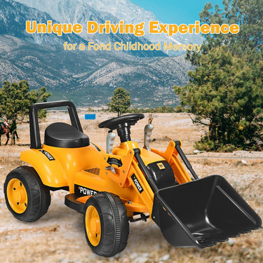 ãOnly for PlusãKids Ride On Excavator Digger 6V Battery Powered Tractor-Yellow