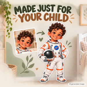 Personalized Astronaut Wall Decal from Photo, Dream Job Sticker, image 14