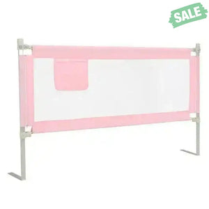 69.5 Inches Toddler Bedrail with Anti-Collision Cotton and Side Pocket-Blue Gray Bed Rails