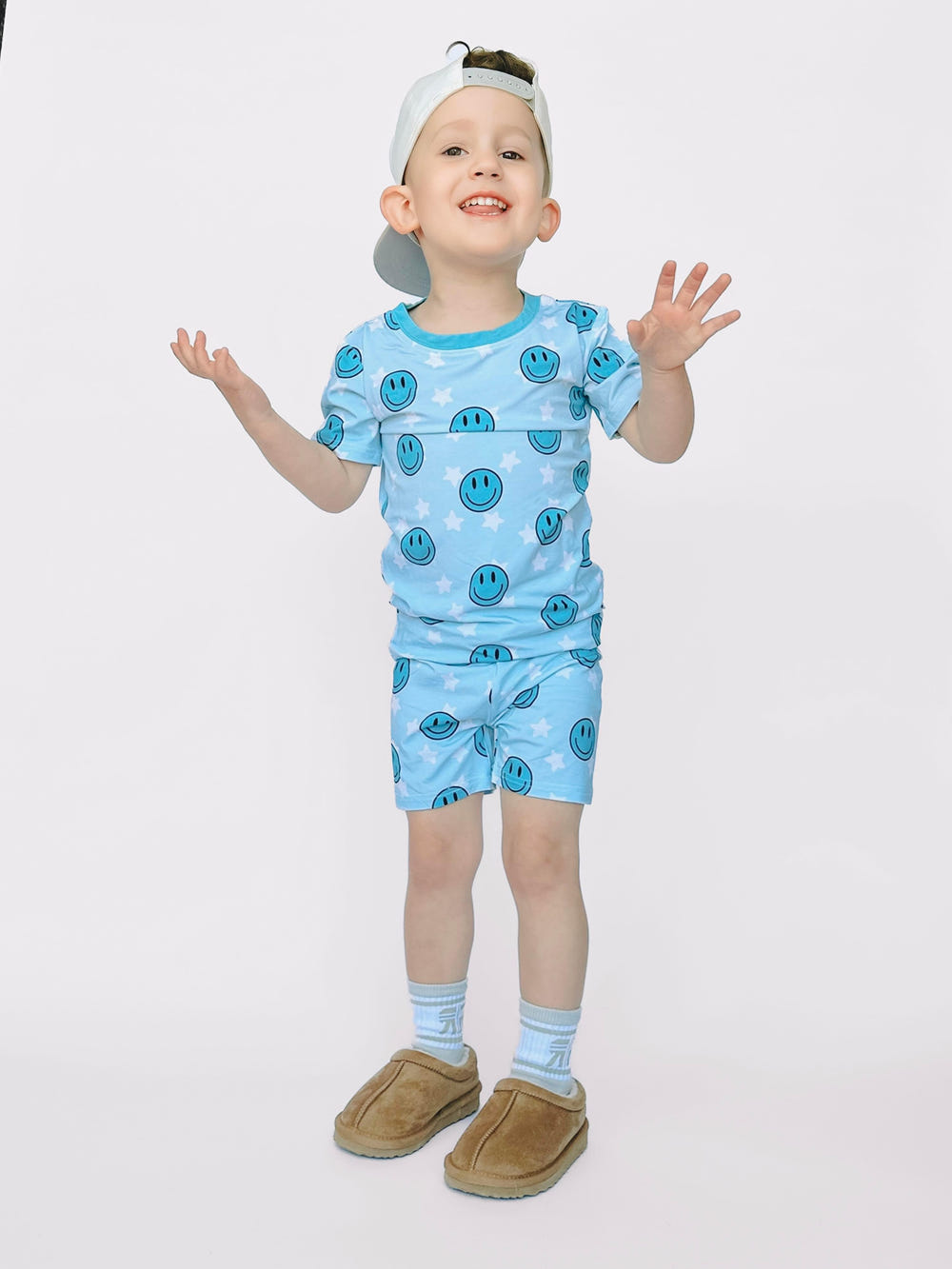 Blue Dreams Short Set for babies - stylish two-piece outfit in soft fabric, perfect for warm weather.