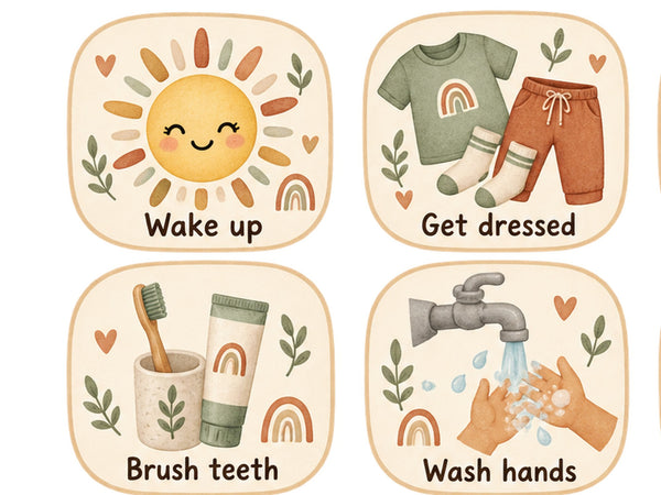Boho Daily Routine Wall Decals, Set of 12, image 4