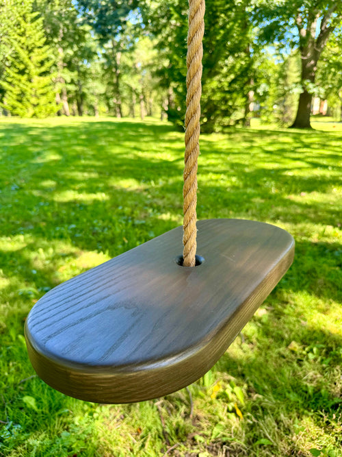 Oval Style Tree Swing for babies, perfect for outdoor playsets, shown at angle 5. Safe and fun for little ones.