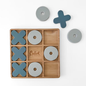 Silicone & Bamboo Tic Tac Toe