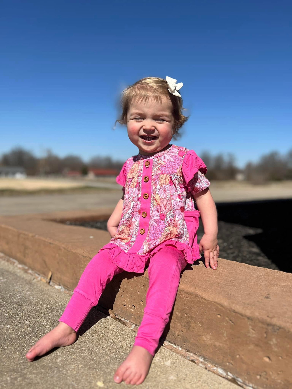 Journee Bamboo Short Sleeve Peplum + Legging Set