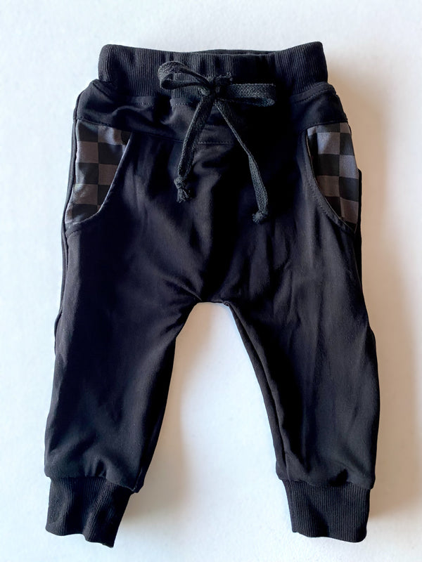 Charcoal Checkers - Joggers