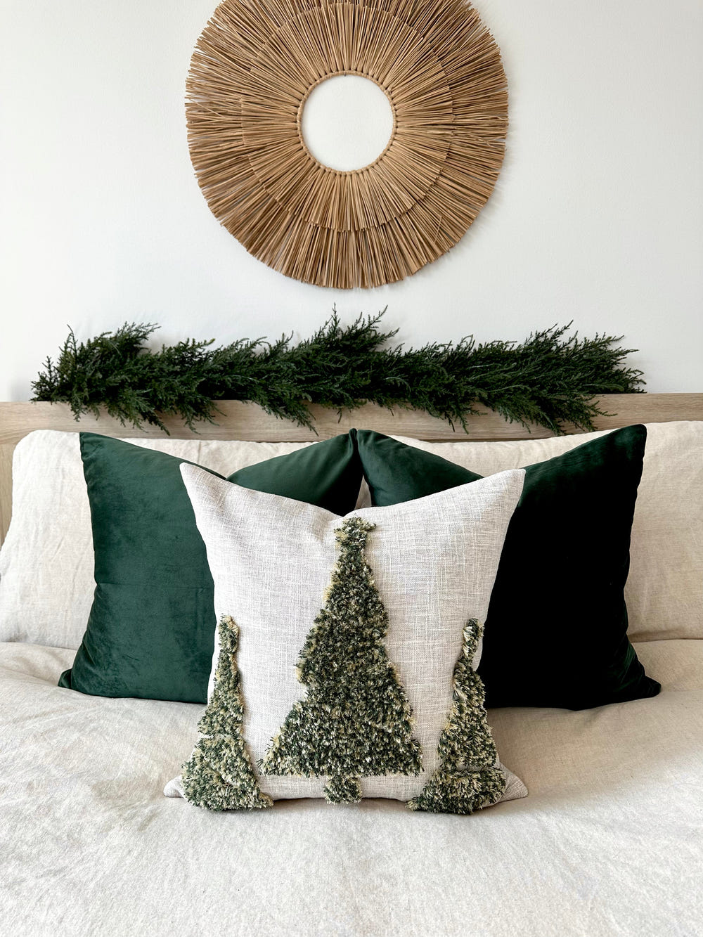 Noel Pillow Cover for babies - soft, decorative throw pillow in festive design, perfect for nursery decor.
