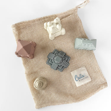 Ellie Sand Mold Set for kids - colorful beach toys for fun sandcastle building and creative play.