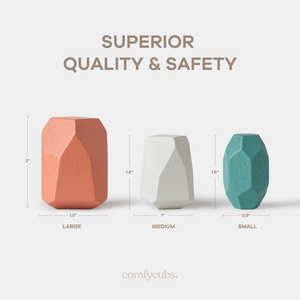 Colorful stacking blocks for toddlers in a Dino pack, perfect for imaginative play and developing motor skills.