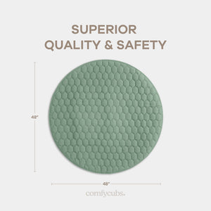 Play Mat with Non-Slip Bottom in Fern