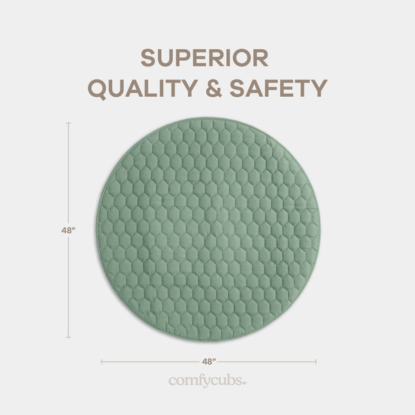 Play Mat with Non-Slip Bottom in Fern