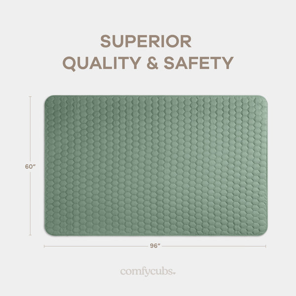 Play Mat with Non-Slip Bottom in Fern