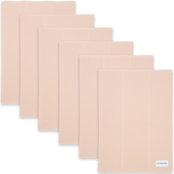 Cotton Burp Cloths  in Blush