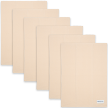 Cotton Burp Cloths in Cream