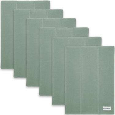 Cotton Burp Cloths in Fern