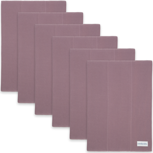 Cotton Burp Cloths in Mulberry