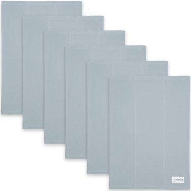 Cotton Burp Cloths in Pacific Blue