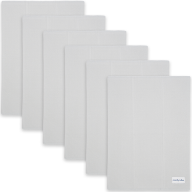 Cotton Burp Cloths in Stone