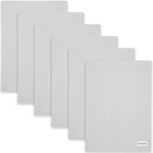 Cotton Burp Cloths in Stone