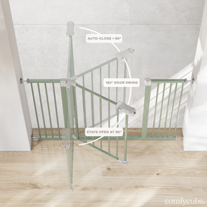 Baby Safety Gate in Sage