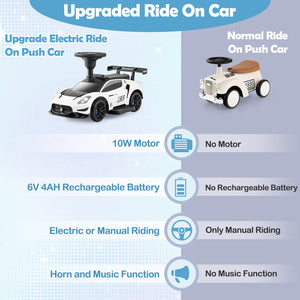 6V Electric Kids Ride on Push Car Maserati Licensed with Foot Pedal and Music