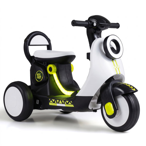 6V Electric Ride on Motorcycle with LED Headlight for Kids Aged 3-5 Years