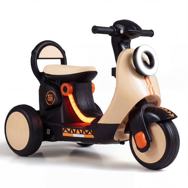 6V Electric Ride on Motorcycle with LED Headlight for Kids Aged 3-5 Years