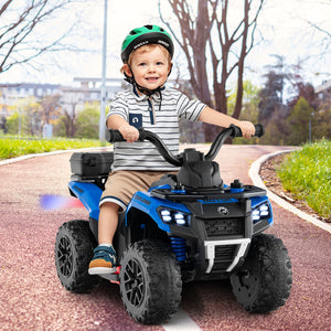 6V Kids Ride On ATV with Spray Function and Storage Box with Music