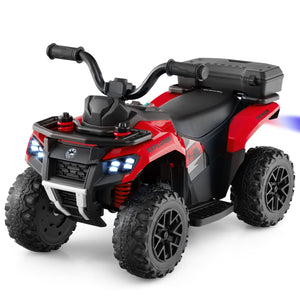 6V Kids Ride On ATV with Spray Function and Storage Box with Music