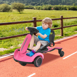 6V Kids Ride on Drift Car with 360° Spin and 2 Adjustable Heights