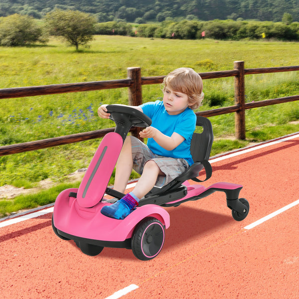 6V Kids Ride on Drift Car with 360° Spin and 2 Adjustable Heights