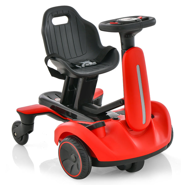 6V Kids Ride on Drift Car with 360° Spin and 2 Adjustable Heights