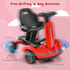 6V Kids Ride on Drift Car with 360° Spin and 2 Adjustable Heights