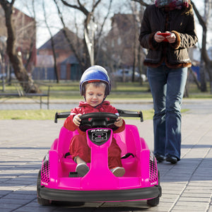 6V Kids Ride On Go Cart with Remote Control and Safety Belt