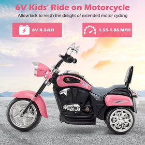 6V 3 Wheel Kids Motorcycle - Rechargeable for Kids - Electric Motorcycle