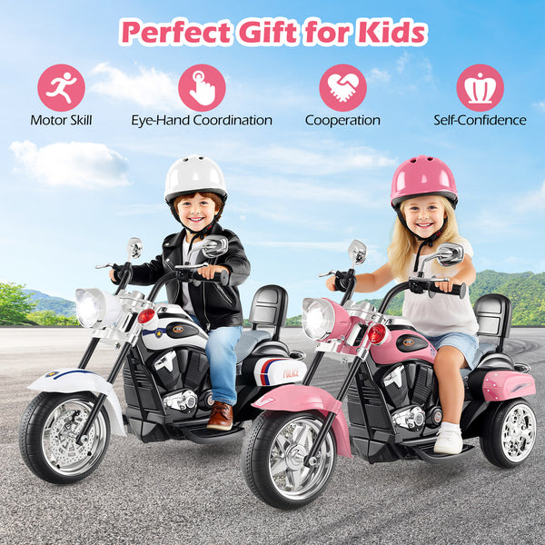 6V 3 Wheel Kids Motorcycle - Rechargeable for Kids - Electric Motorcycle