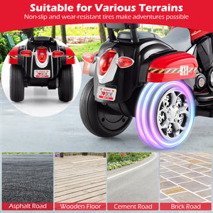 6V 3 Wheel Kids Motorcycle - Rechargeable for Kids - Electric Motorcycle